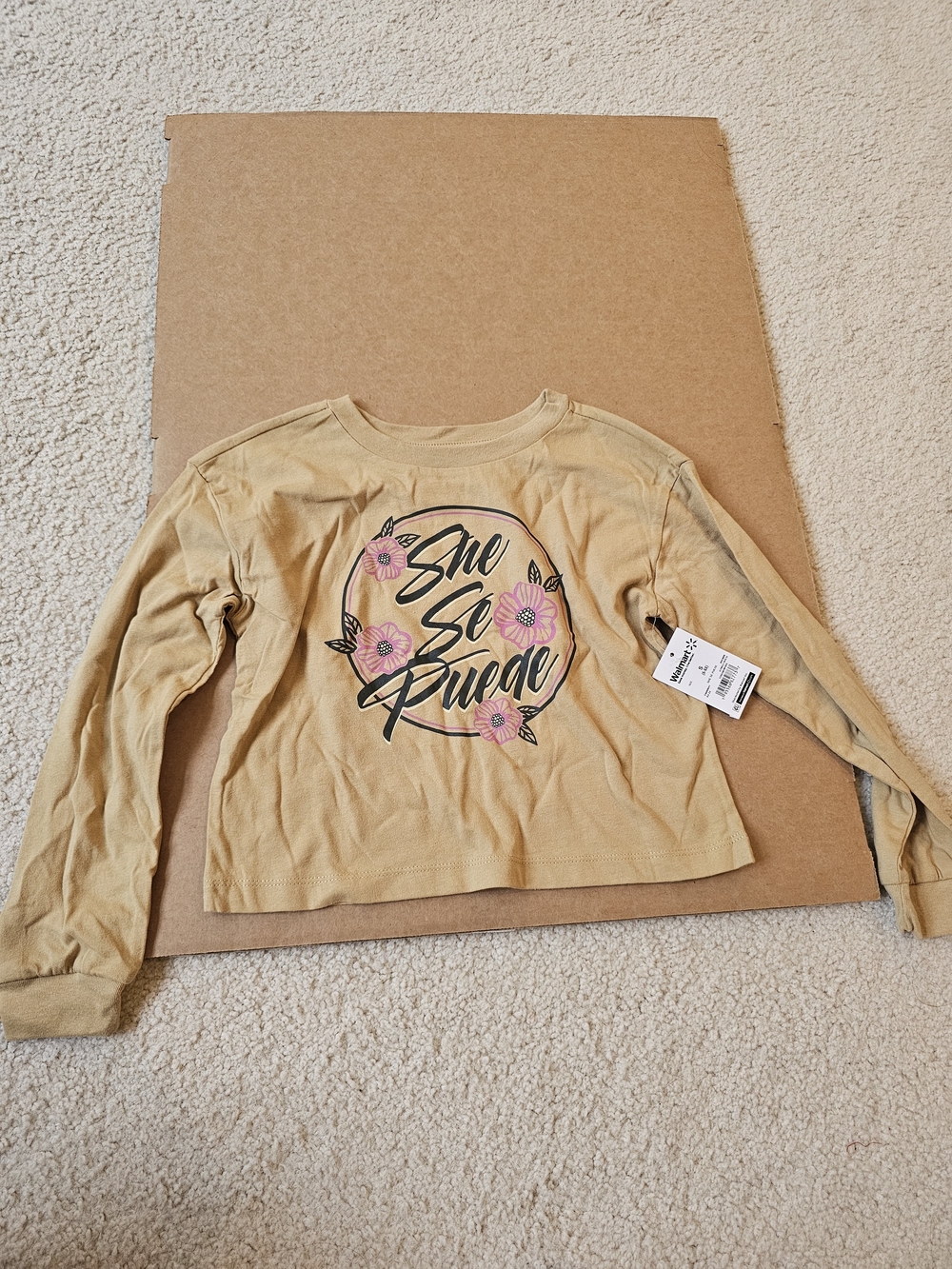 Kids Long Sleeve Shirt Size S(6-6x)